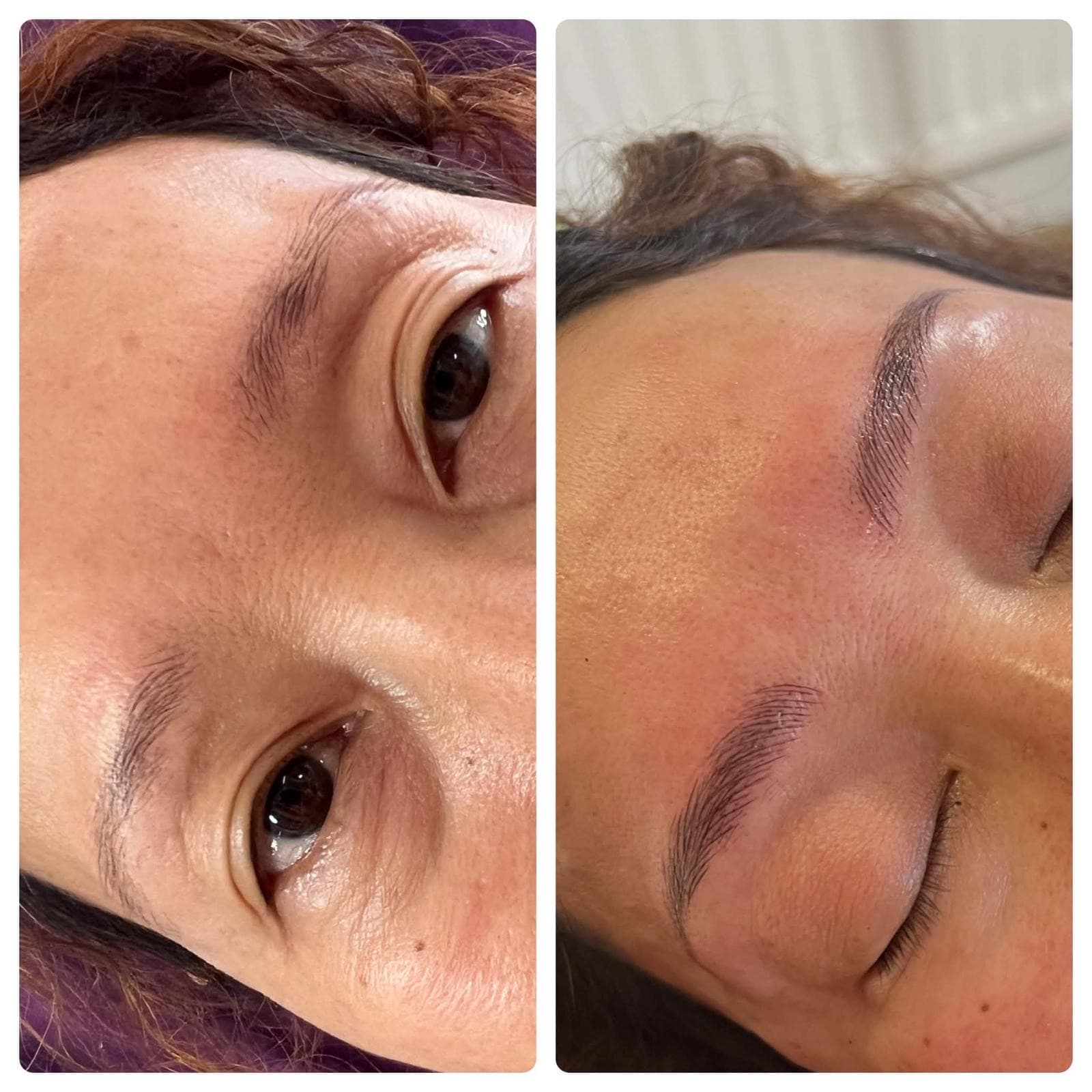Microblading, before & after — Brows