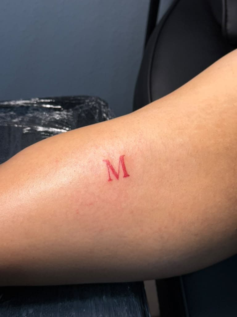 Red initial — Fine Line